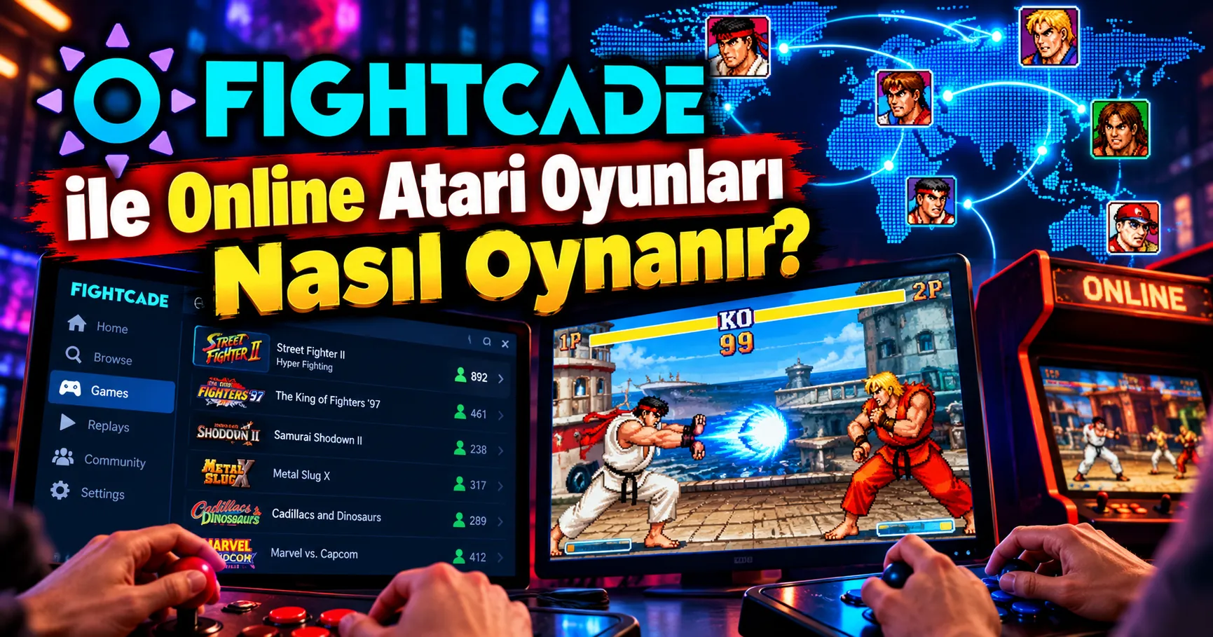 Fightcade ile Online Atari Oyunları Nasıl Oynanır?