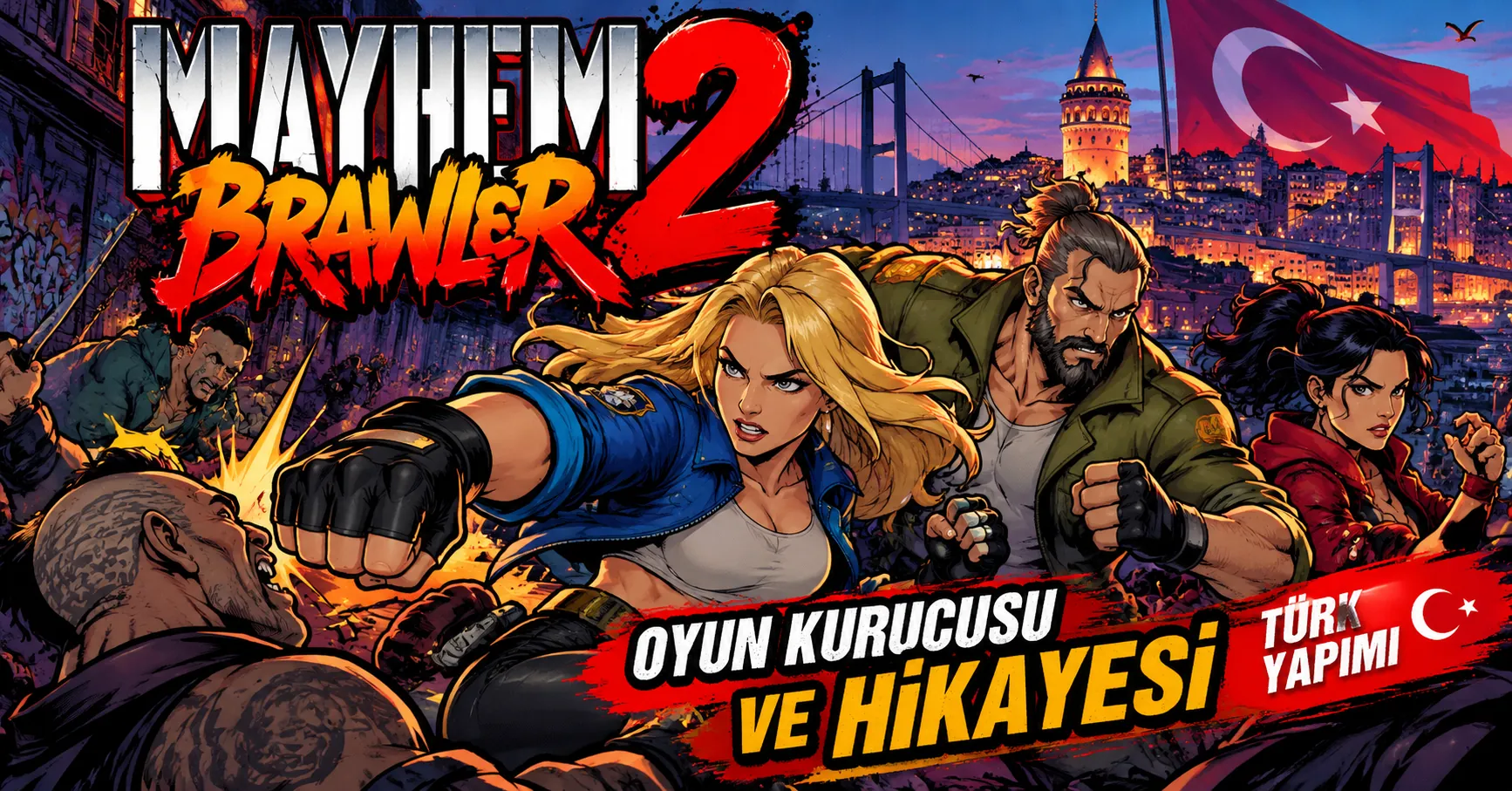 Mayhem Brawler 2: Oyunun Kurucusu ve Hikâyesi
