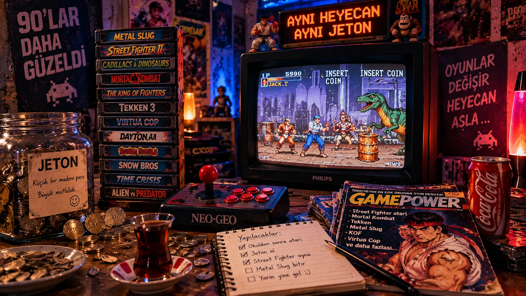 Jeton Atıp Saatlerce Oynadığımız 90’lar Arcade Oyunları