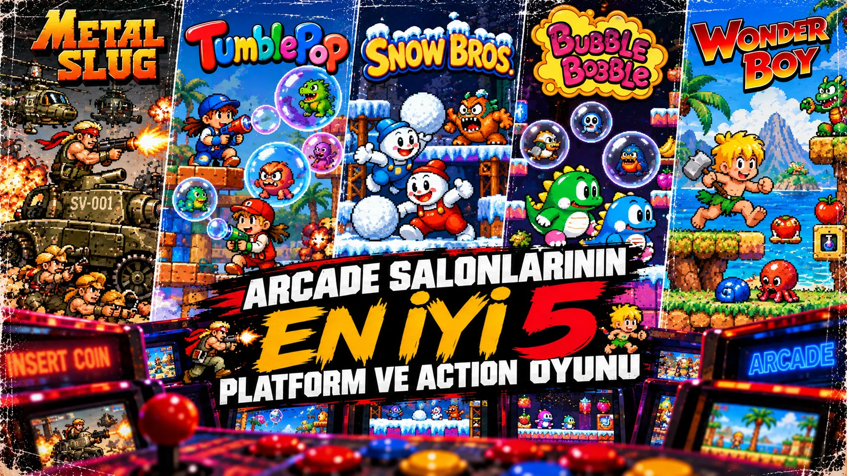 Arcade Salonlarının En İyi 5 Platform ve Action Oyunu