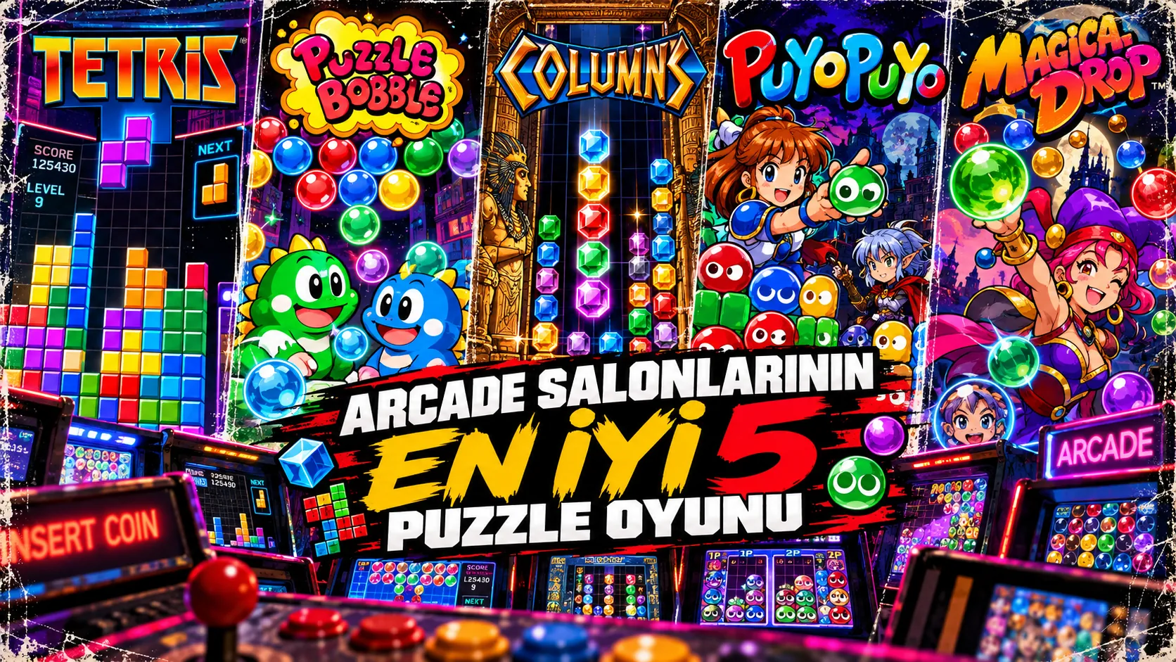 Arcade Salonlarının En İyi 5 Puzzle Oyunu