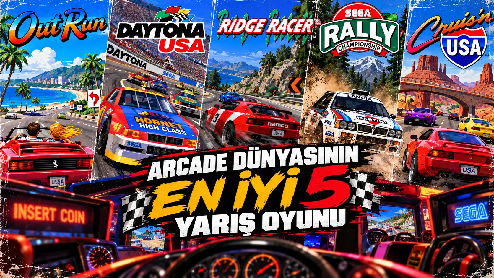 Arcade Dünyasının En İyi 5 Yarış Oyunu