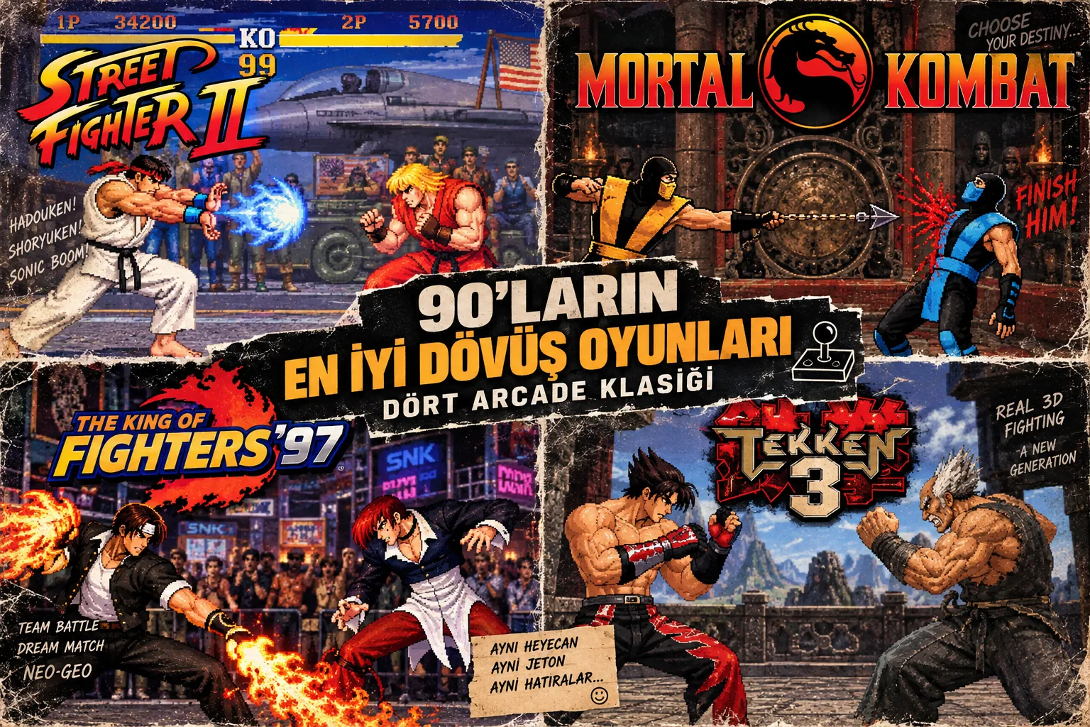 90’ların En İyi Dövüş Oyunları: Dört Arcade Klasiği